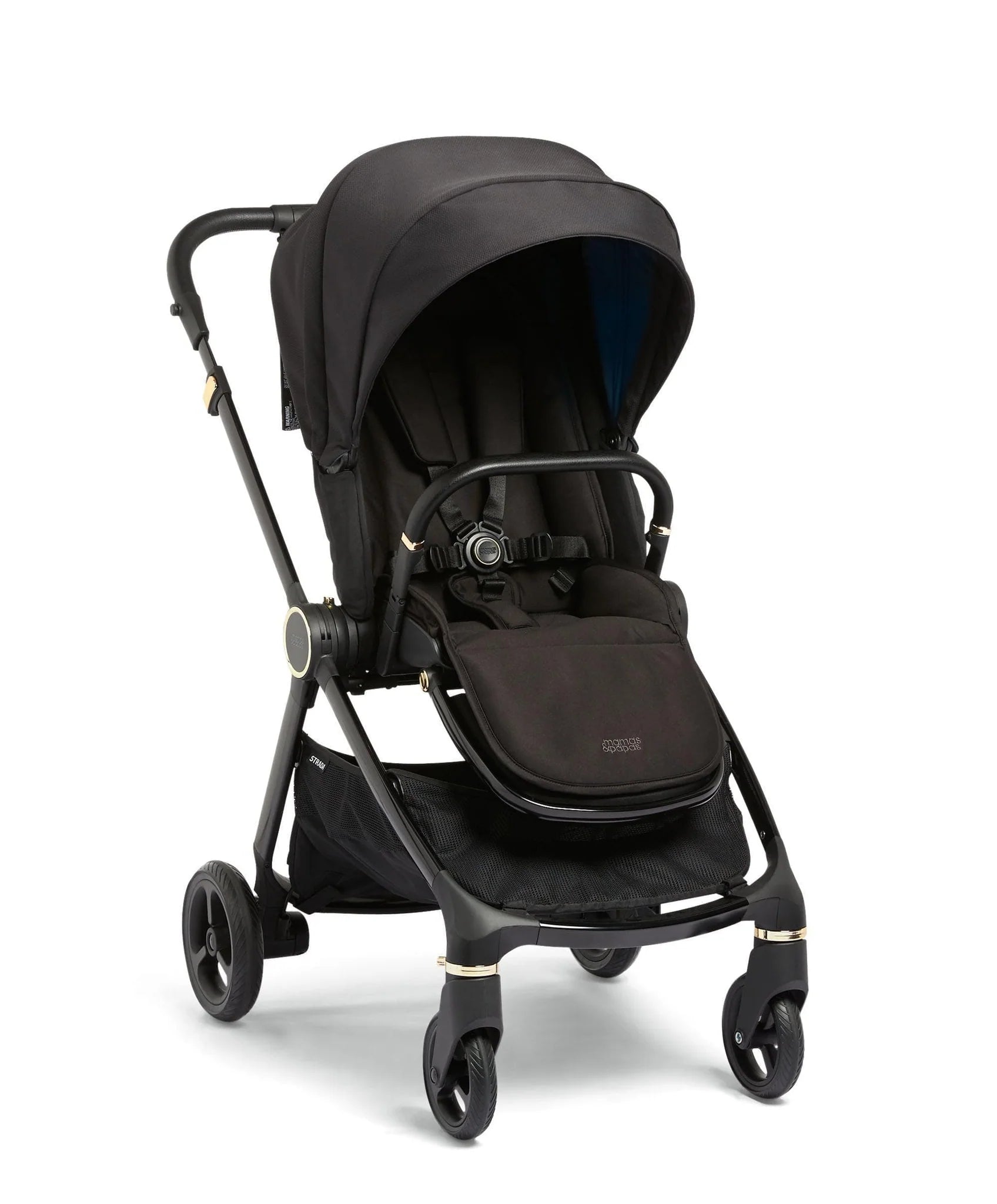 Mamas & Papas Strada Pram - Black Diamond - Tiny Tots Baby Store 