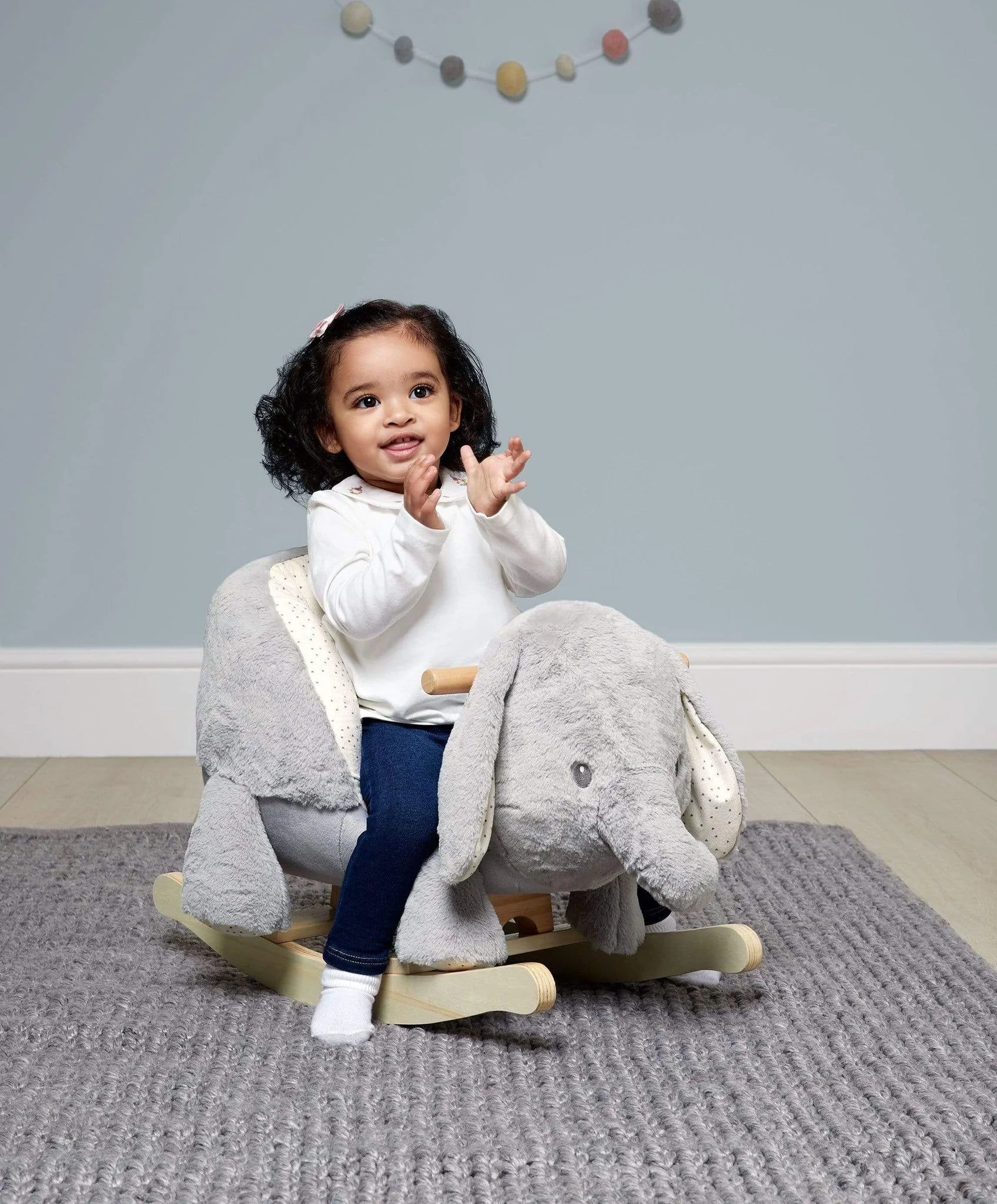 Mamas & Papas Rocking Elephant - Ellery - Tiny Tots Baby Store 