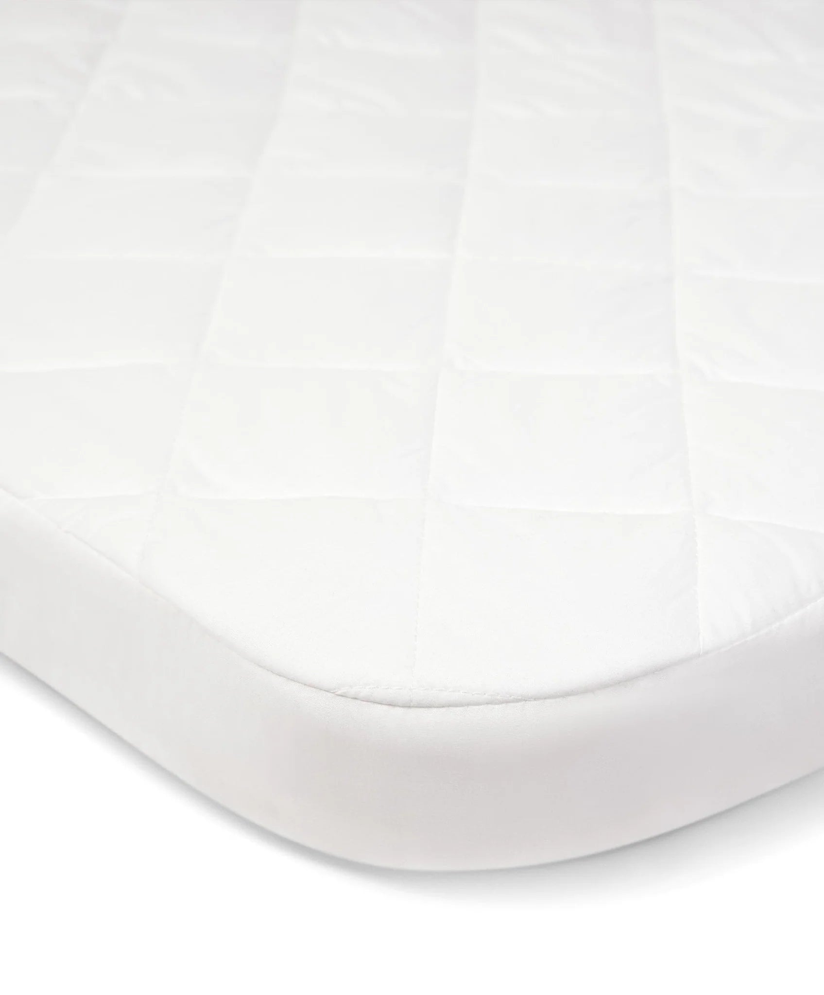 Mamas & Papas Lua Bedside Crib Mattress Protector (87cm x  50cm x 5cm) - White - Tiny Tots Baby Store 