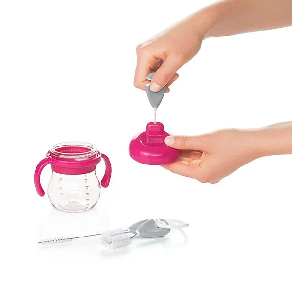 XO Tot Straw & Sippy Cup Top Cleaning Set - Gray