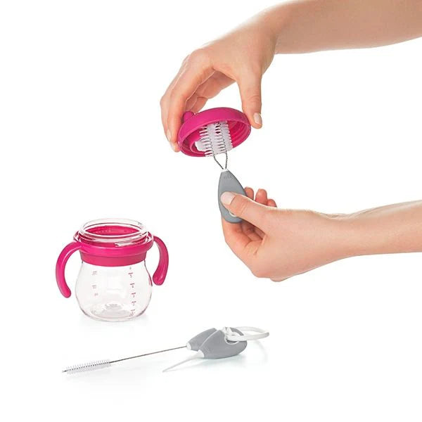 XO Tot Straw & Sippy Cup Top Cleaning Set - Gray