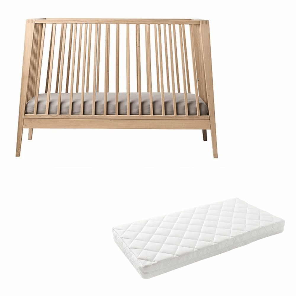 Leander Linea Cot with Mattress Tiny Tots Baby Store